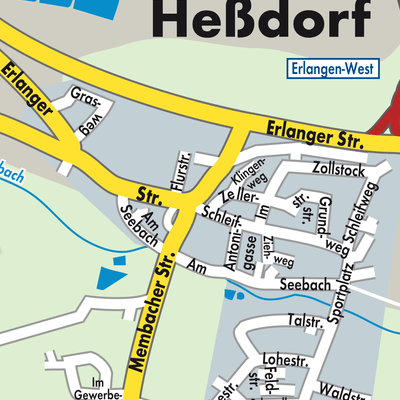 Stadtplan Heßdorf (VGem)