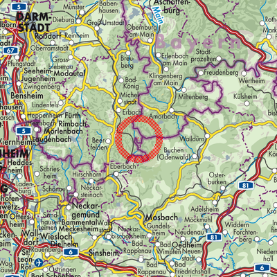 Landkarte Hesselbach