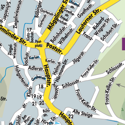 Stadtplan Heubach