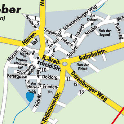 Stadtplan Heudeber