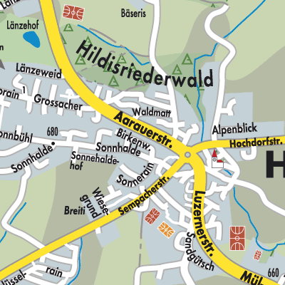 Stadtplan Hildisrieden