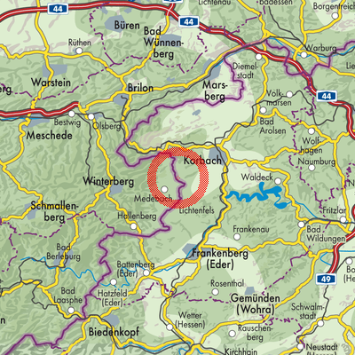 Landkarte Hillershausen