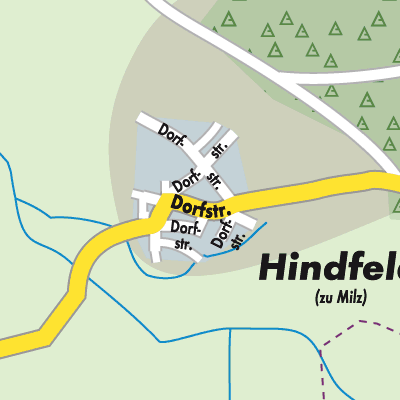 Stadtplan Hindfeld