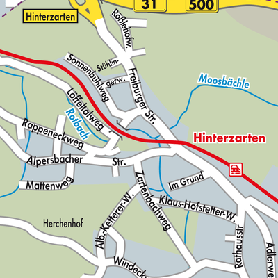 Stadtplan Hinterzarten