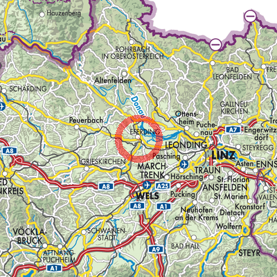 Landkarte Hinzenbach