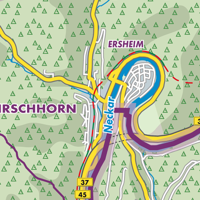 Übersichtsplan Hirschhorn