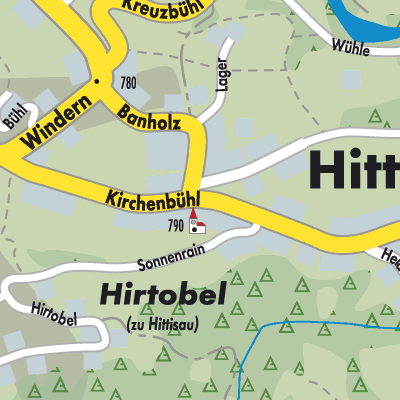 Stadtplan Hittisau