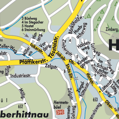 Stadtplan Hittnau