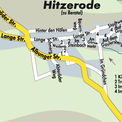 Stadtplan Hitzerode
