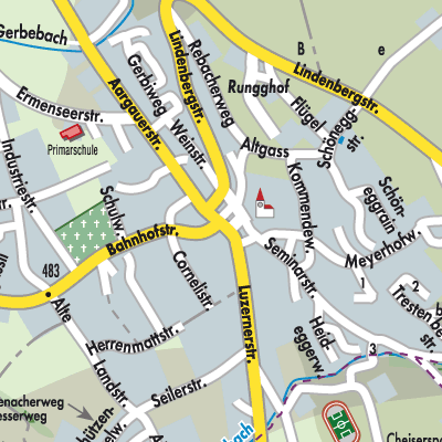 Stadtplan Hitzkirch