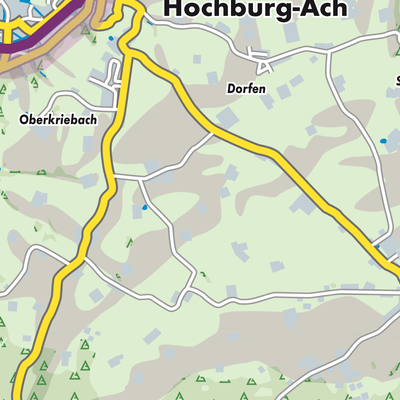 Übersichtsplan Hochburg-Ach