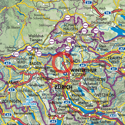 Landkarte Hochfelden
