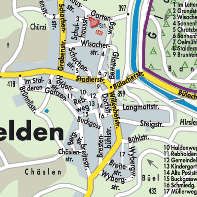 Stadtplan Hochfelden