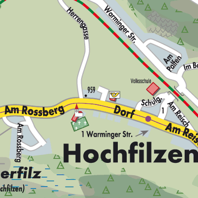Stadtplan Hochfilzen
