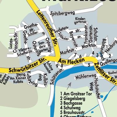 Stadtplan Hochstadt-Marktzeuln (VGem)