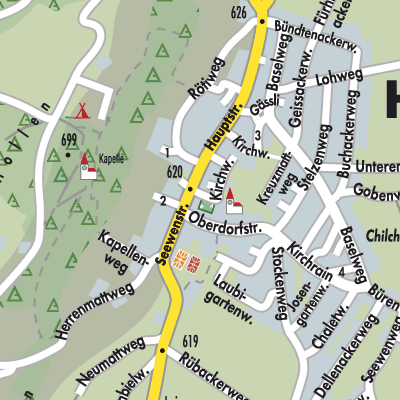 Stadtplan Hochwald