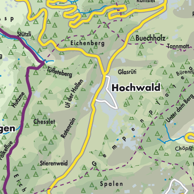 Übersichtsplan Hochwald