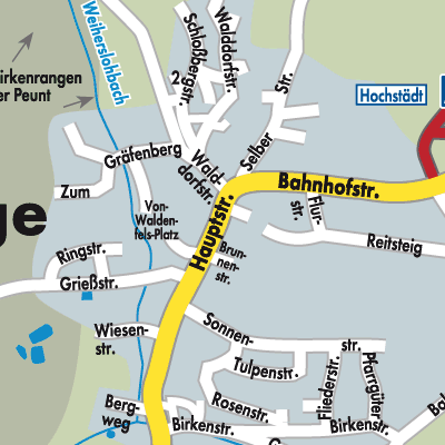 Stadtplan Höchstädt im Fichtelgebirge