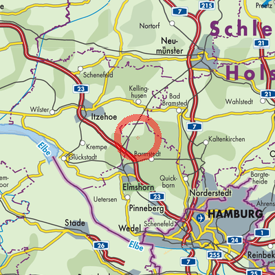 Landkarte Hörnerkirchen