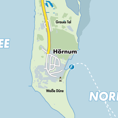 Übersichtsplan Hörnum (Sylt)