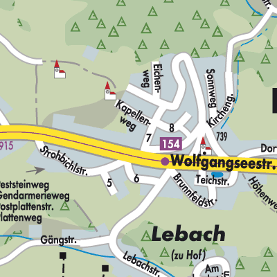 Stadtplan Hof bei Salzburg