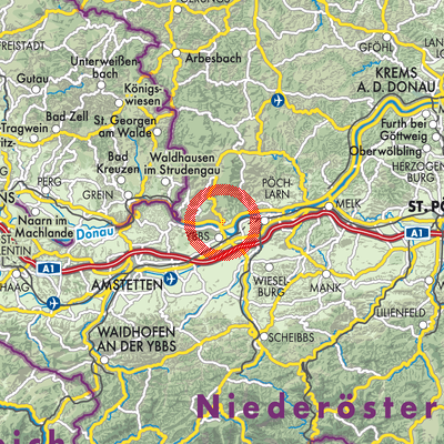 Landkarte Hofamt Priel