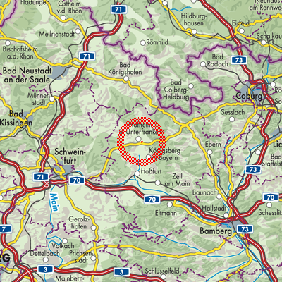 Landkarte Hofheim i. UFr. (VGem)