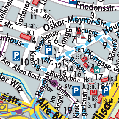 Stadtplan Hofheim am Taunus