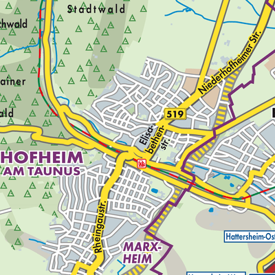 Übersichtsplan Hofheim am Taunus