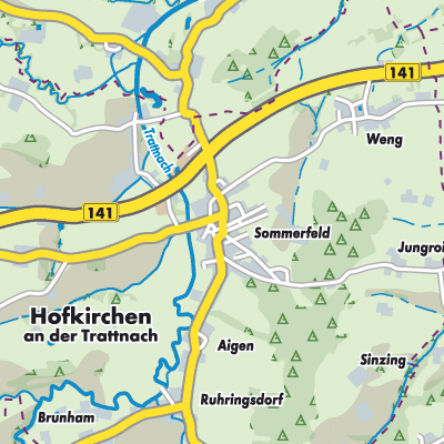 Übersichtsplan Hofkirchen an der Trattnach