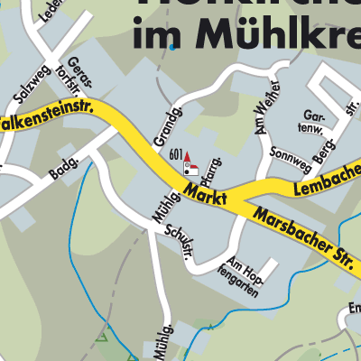Stadtplan Hofkirchen im Mühlkreis