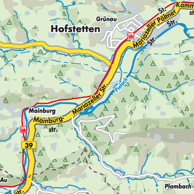 Übersichtsplan Hofstetten-Grünau