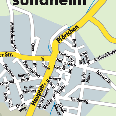 Stadtplan Hohe Rhön