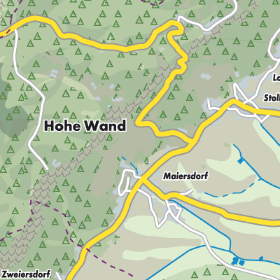 Übersichtsplan Hohe Wand