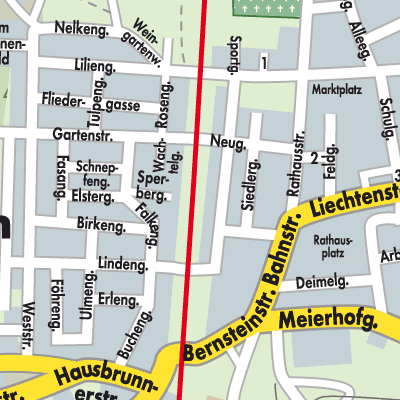 Stadtplan Hohenau an der March