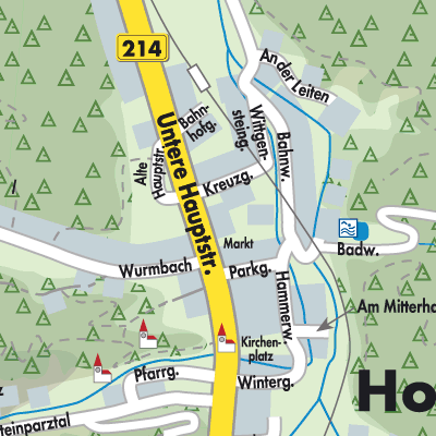 Stadtplan Hohenberg