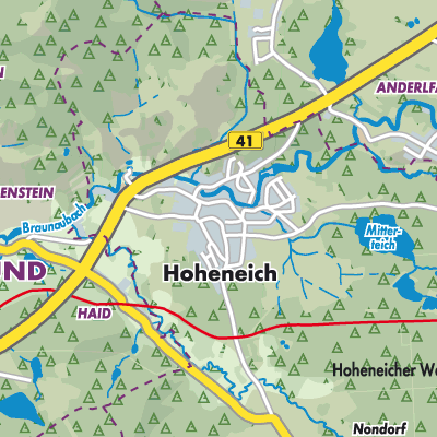 Übersichtsplan Hoheneich