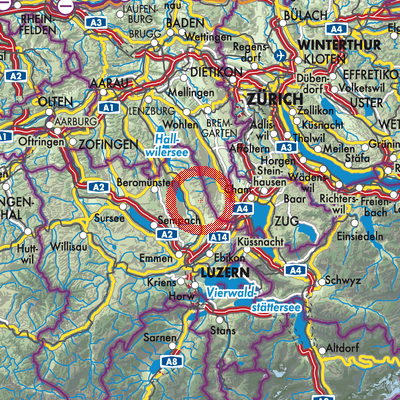 Landkarte Hohenrain