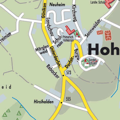Stadtplan Hohenrain