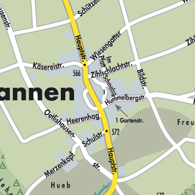 Stadtplan Hohentannen