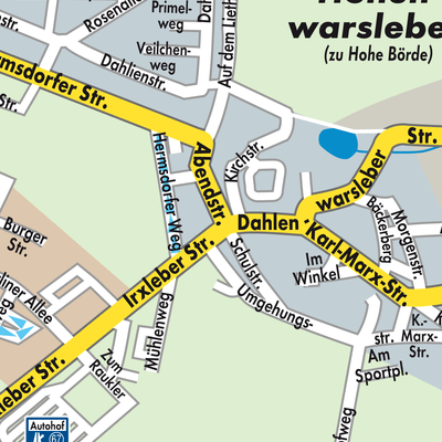 Stadtplan Hohenwarsleben