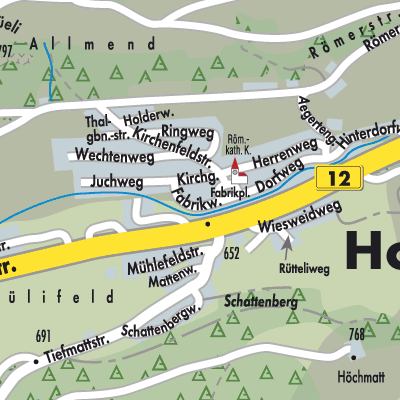 Stadtplan Holderbank (SO)