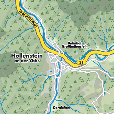 Übersichtsplan Hollenstein an der Ybbs