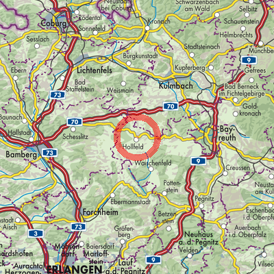Landkarte Hollfeld (VGem)