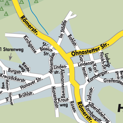 Stadtplan Holzelfingen