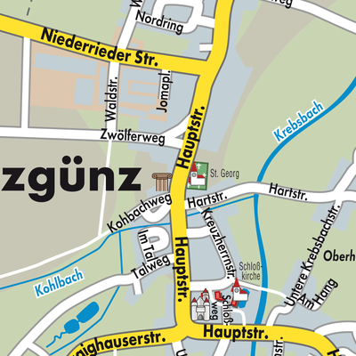 Stadtplan Holzgünz