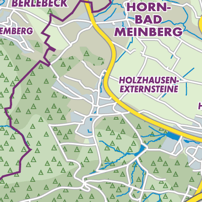 Übersichtsplan Holzhausen-Externsteine