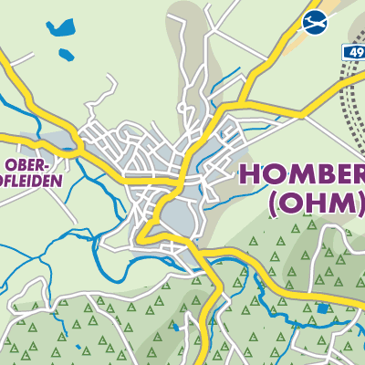 Übersichtsplan Homberg (Ohm)