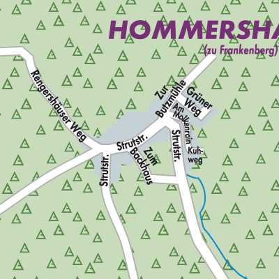 Stadtplan Hommershausen