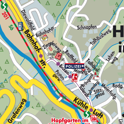 Stadtplan Hopfgarten im Brixental